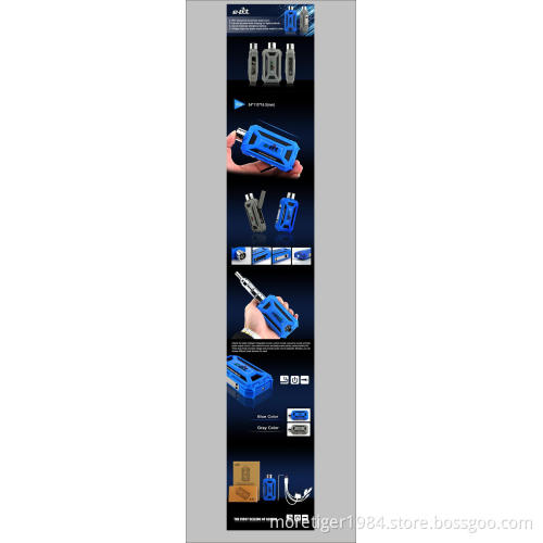New Arrival E-LVT mechanical mod 18650 elvt mechanical mod first waterproof ecig e lvt electronic cigarette ego battery DHL Fre